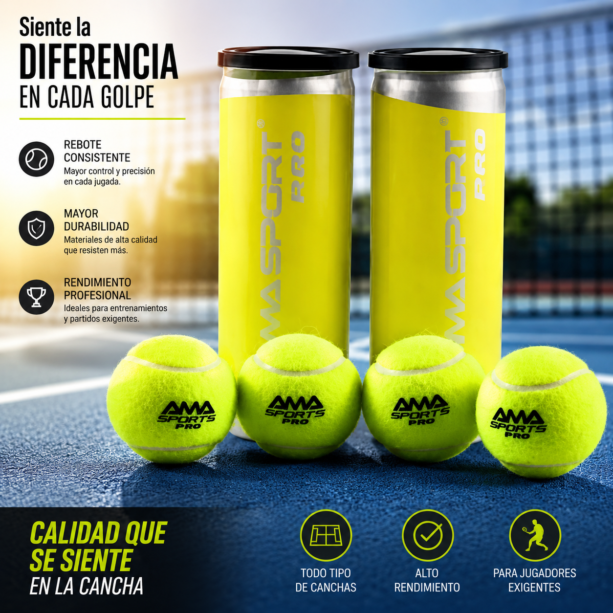 Power Bounce – Pelotas de Padel de Alto Rendimiento